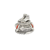 Hanuman Ji Charan Paduka - 999 Silver Plated Sacred Footprints Sculpture