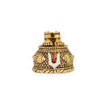 Hanuman Ji Charan Paduka - 24K Gold Plated Sacred Footprints Sculpture