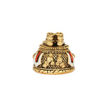 Hanuman Ji Charan Paduka - 24K Gold Plated Sacred Footprints Sculpture