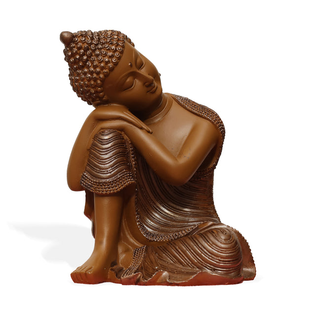 Resting Buddha Statue (Brown)