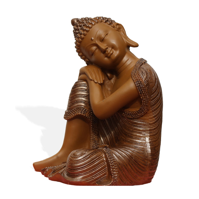 Resting Buddha Statue (Brown)