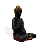 Black & Gold Meditative Pose Buddha Statue