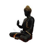 Black & Gold Meditative Pose Buddha Statue