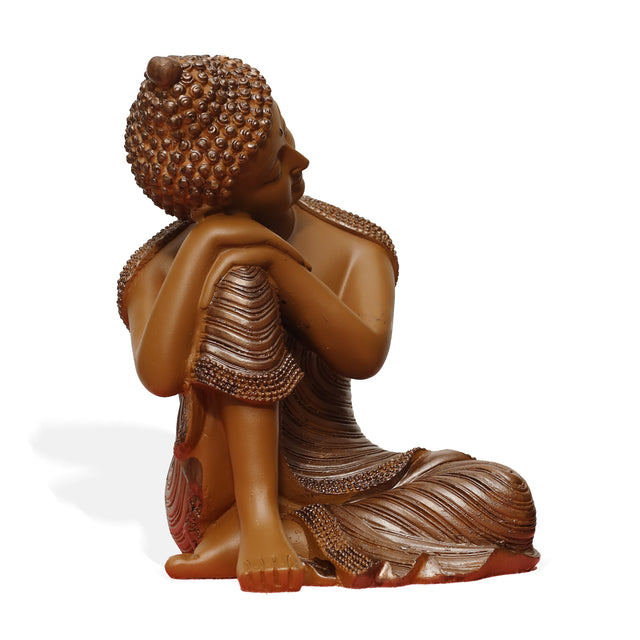 Resting Buddha Statue (Brown)