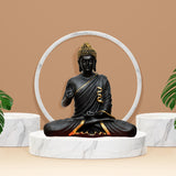 Black & Gold Meditative Pose Buddha Statue