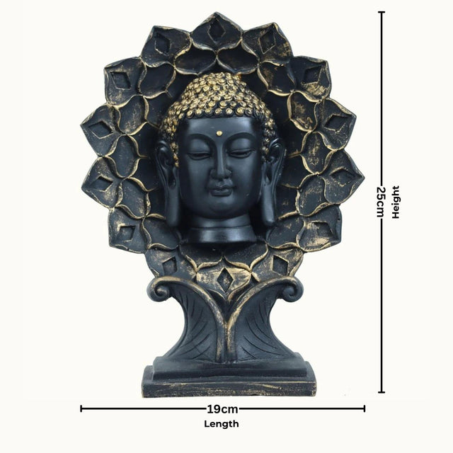 Golden Lotus Buddha Statue