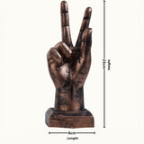 Copper Victory Hand Statue - Decowiser