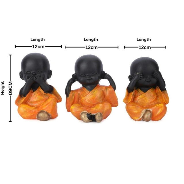 Three Wise Monks Decorative Figurines - Decowiser