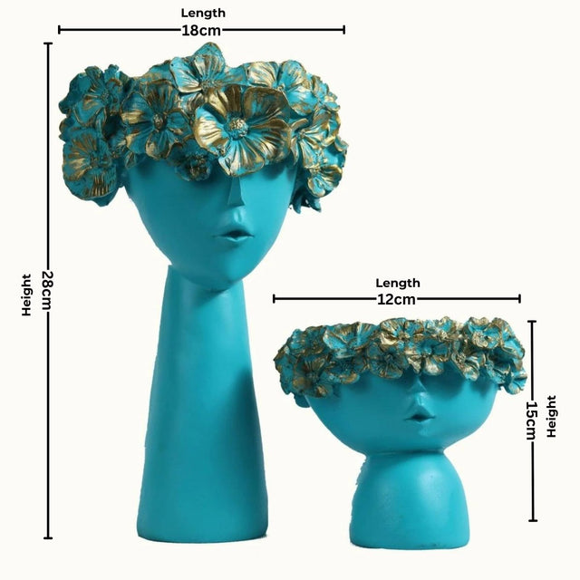 Vibrant Headpiece Sculpture Set - Decowiser