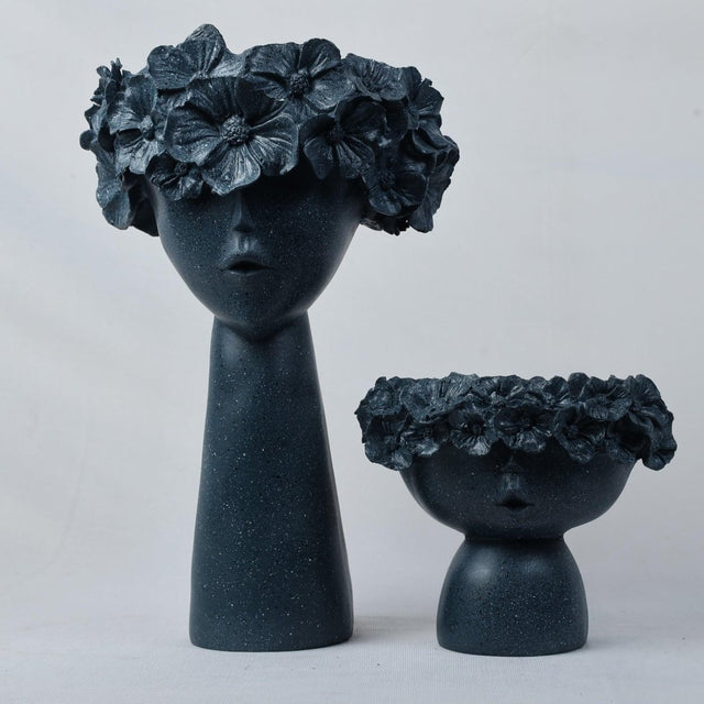 Abstract Floral Headpiece Sculpture Set - Decowiser