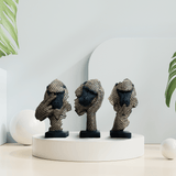 Abstract Gorilla Busts - Decowiser