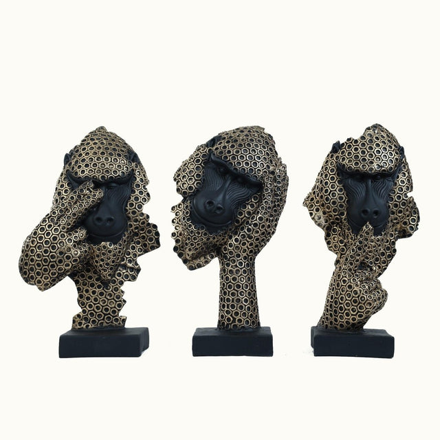 Abstract Gorilla Busts - Decowiser