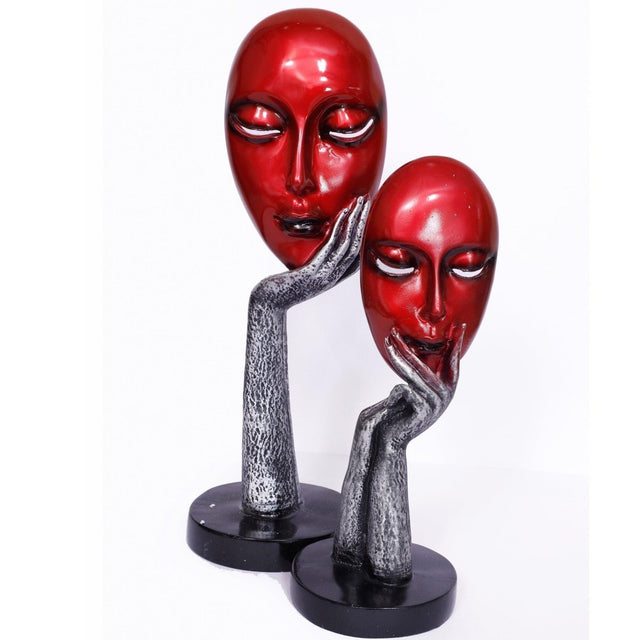 Abstract Red Sculptures - Decowiser