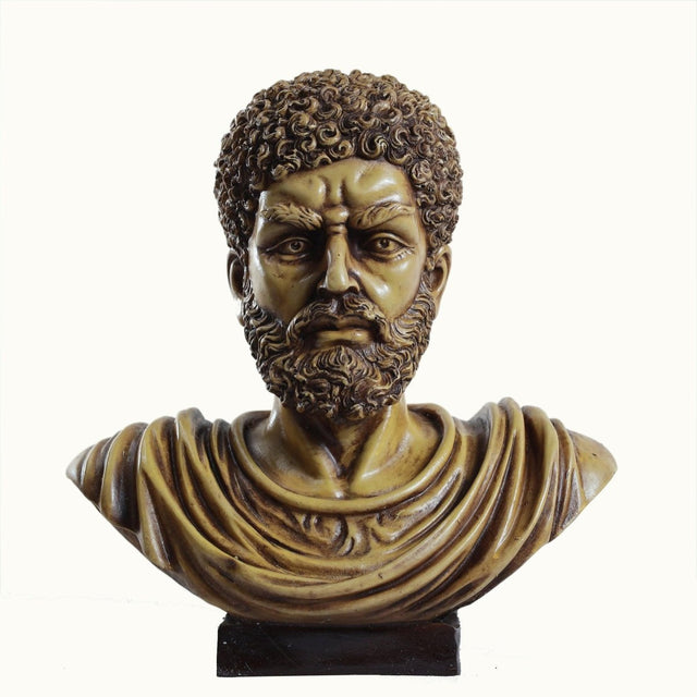 Classical Curled Beard Bust Sculpture - Decowiser