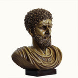 Classical Curled Beard Bust Sculpture - Decowiser