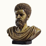 Classical Curled Beard Bust Sculpture - Decowiser