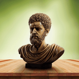 Classical Curled Beard Bust Sculpture - Decowiser