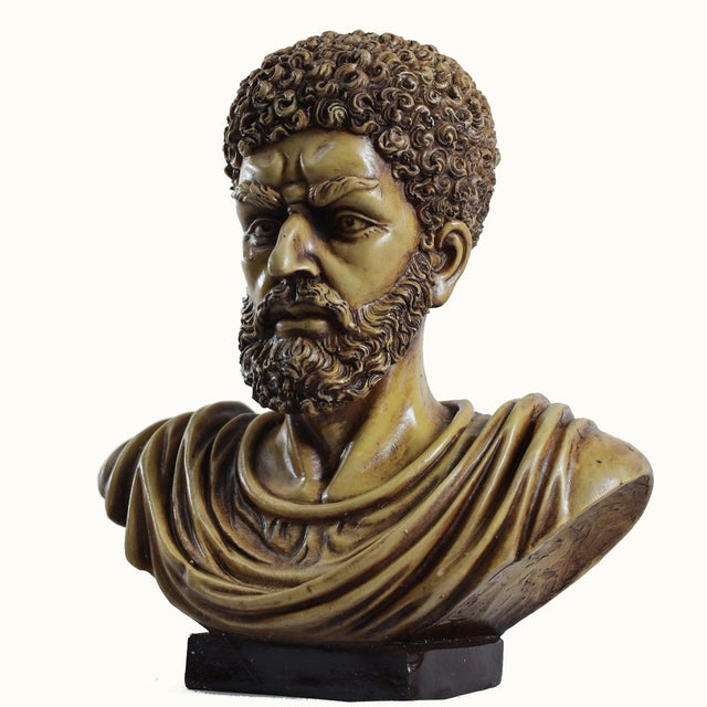 Classical Curled Beard Bust Sculpture - Decowiser