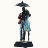 Colorful Couple with Umbrella Statue - Decowiser