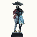 Colorful Couple with Umbrella Statue - Decowiser