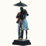 Colorful Couple with Umbrella Statue - Decowiser