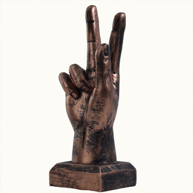 Copper Victory Hand Statue - Decowiser