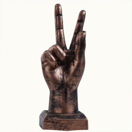 Copper Victory Hand Statue - Decowiser