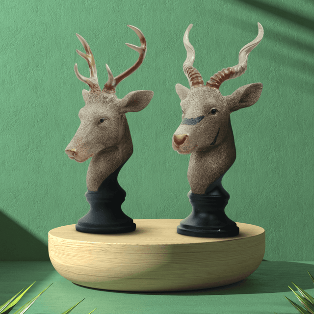 Decorative Deer Bust Set - Decowiser