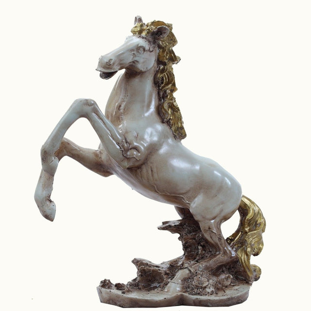 Golden Crest Horse Statue - Decowiser