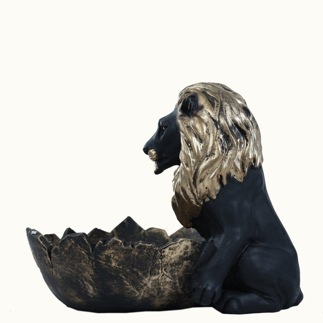 Golden Crest Lion Decor Bowl - Decowiser