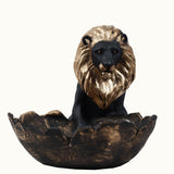 Golden Crest Lion Decor Bowl - Decowiser