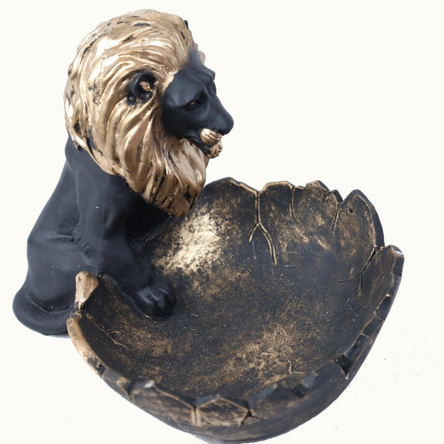 Golden Crest Lion Decor Bowl - Decowiser