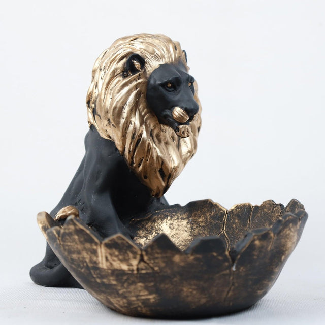 Golden Crest Lion Decor Bowl - Decowiser