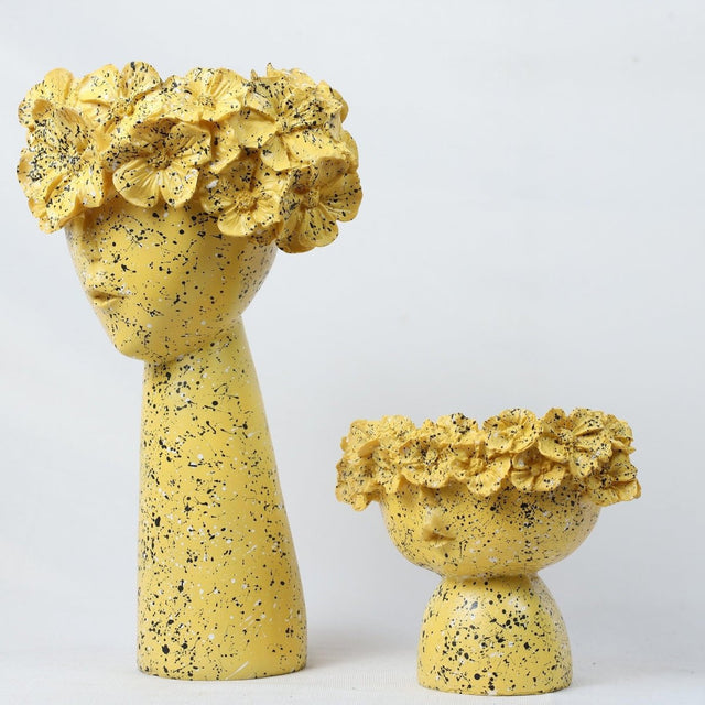 Lemon Drizzle Floral Head Duo - Decowiser