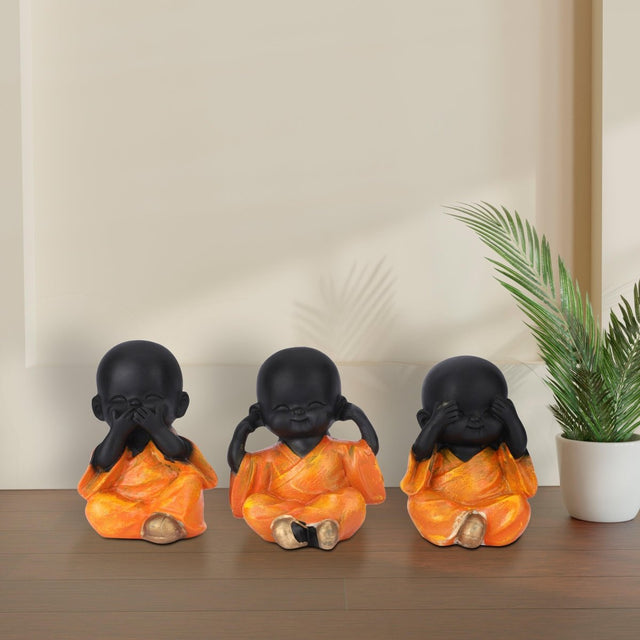 Three Wise Monks Decorative Figurines - Decowiser