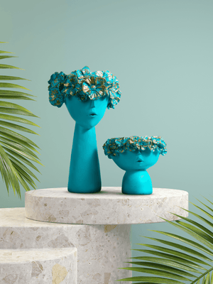 Vibrant Headpiece Sculpture Set