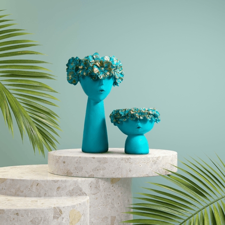 Vibrant Headpiece Sculpture Set - Decowiser