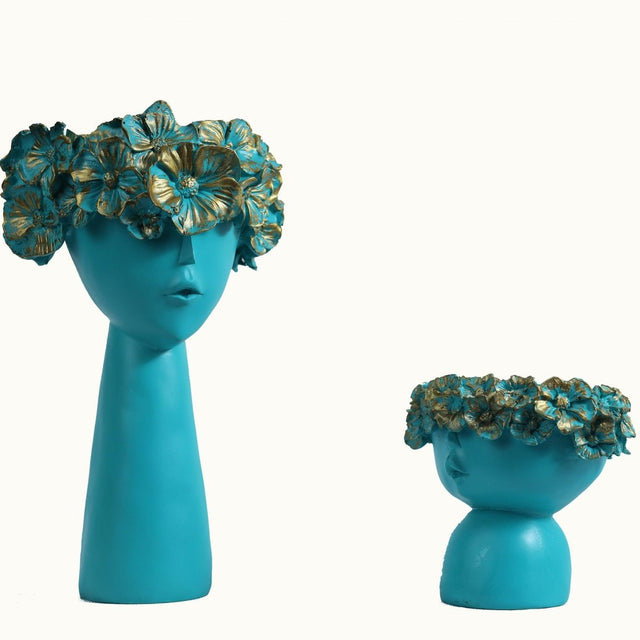 Vibrant Headpiece Sculpture Set - Decowiser